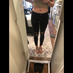 Black skinny jeans